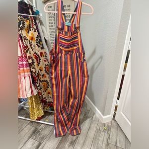 Rainbow overalls